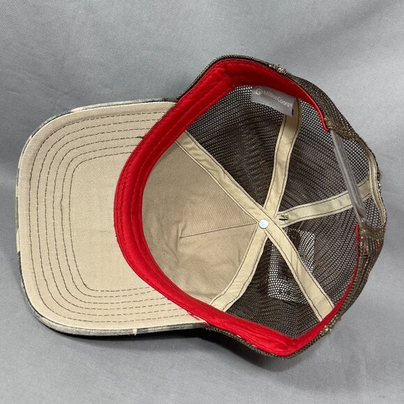 Milwaukees Best Beer Snapback Hat Khaki Camo Trucker Patch Wisconsin USA Mens - Picture 12 of 16